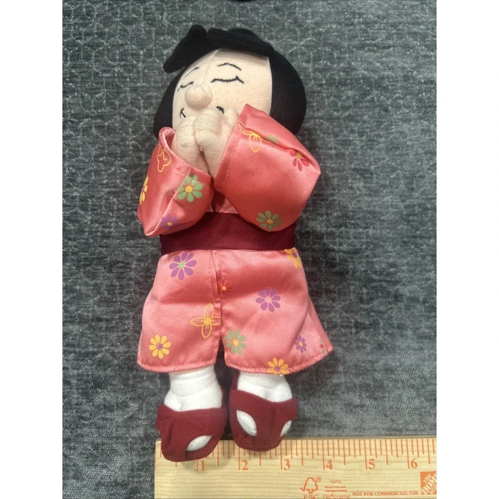 Disney Disneyland Plush It's a Small World Japan Japanese Girl Bean Bag Doll 9